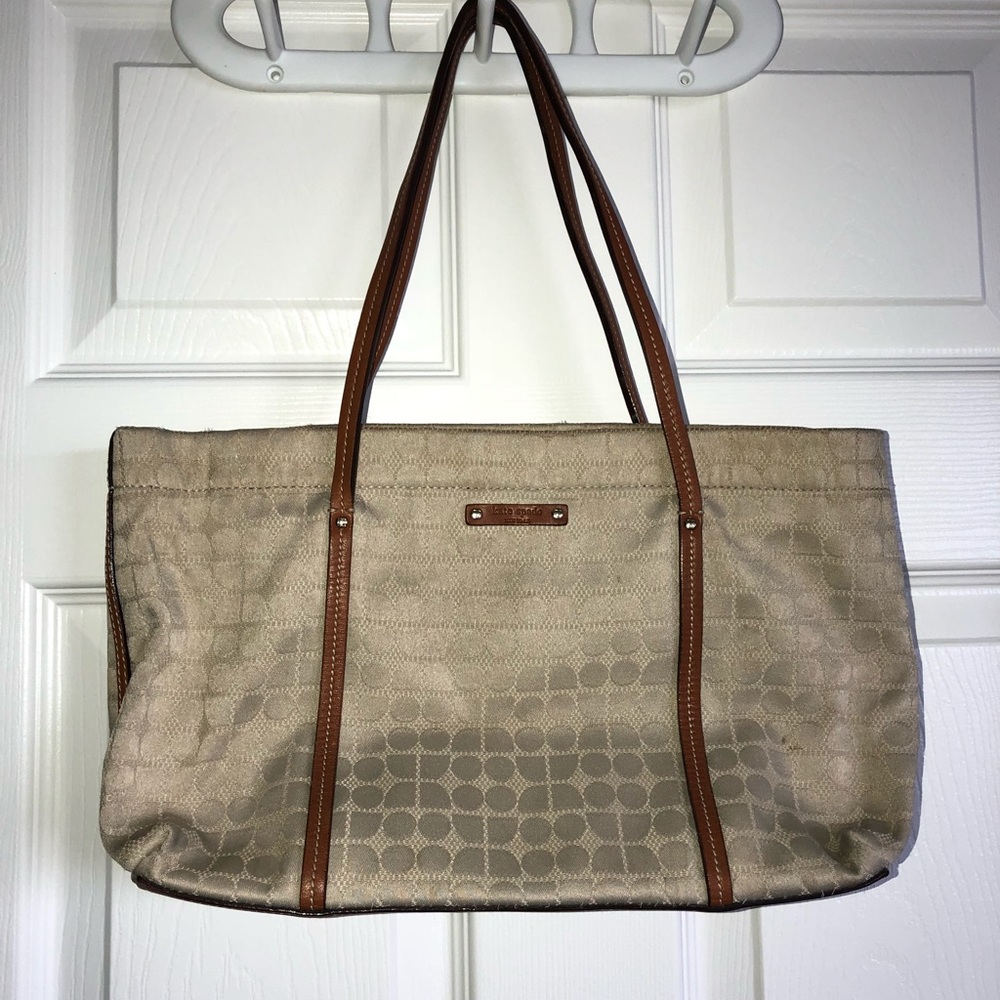 Kate Spade Tan medium handbag, great for summer